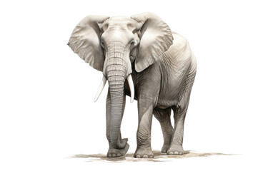 Regal Elephant On Transparent Background