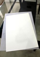 Blank paper white drawing sheet mock up High Resolution images 1