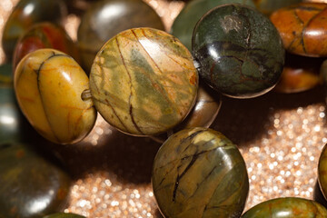 Jasper Picasso beaded necklace
