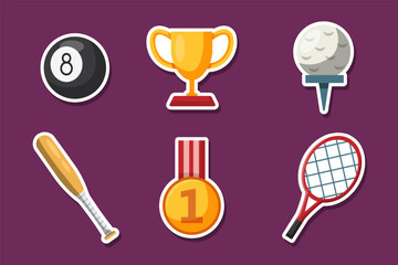 Set Collection of Sport Sticker