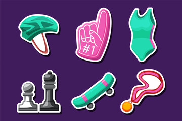 Set Collection of Sport Sticker