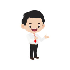 vector cute job poses cute