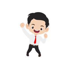 vector cute job poses business