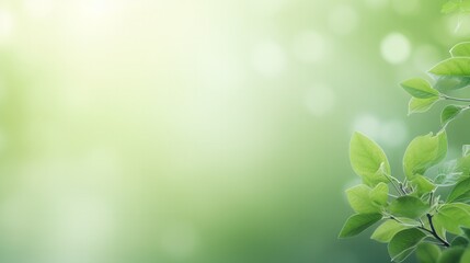 Fototapeta na wymiar Nature-inspired soft green background, refreshing and calming, suitable for various slide themes