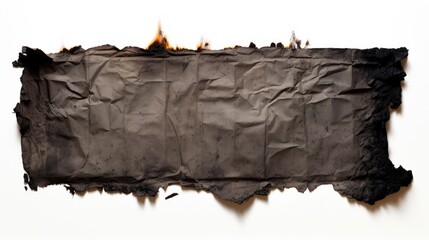 Burned paper graphic. Generative AI