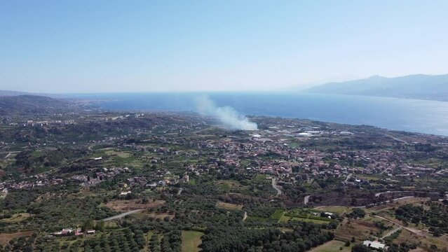 Matiniti area of Campo Calabro on Stretto di Messina