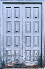 Old Double Door Grey Color Rectangles