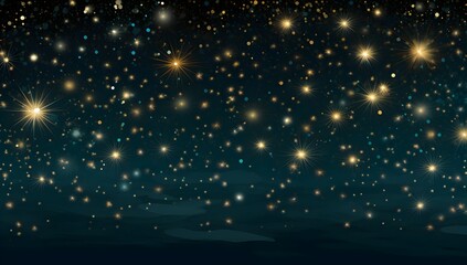 Abstract background with bokeh defocused lights and stars. Illustration.
