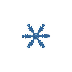set snowflake element vector background