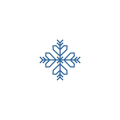 set snowflake element vector celebration