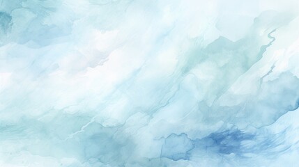Subtle watercolor background in a light blue hue, delicate and artistic for creative slides - obrazy, fototapety, plakaty
