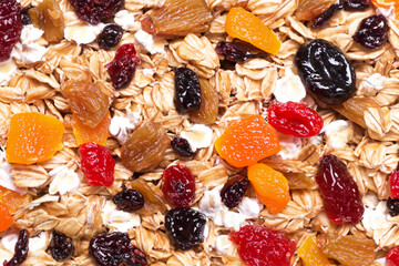 muesli and dried fruits