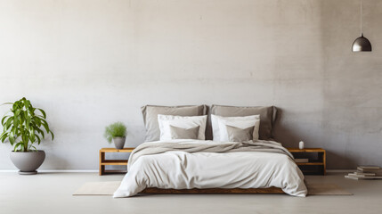 Elegant minimalist bedroom design