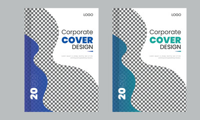 Professional Corporate business book cover set template design