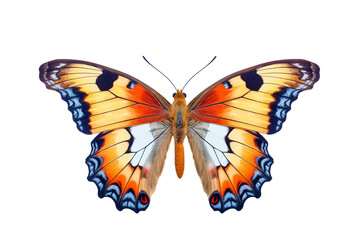 Fototapeta premium beautiful colorful butterfly isolated transparent background. generative ai