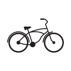 cruiser bike icon vector