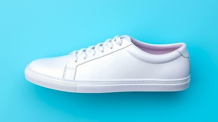 White sneaker shoe mockup