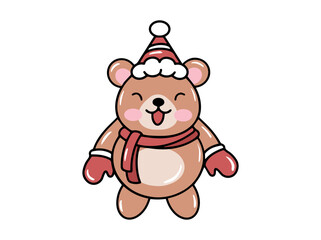 Christmas Bear Illustration