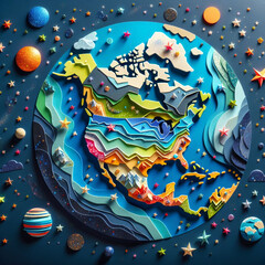 Magnificent earth graphic material　壮大な地球のグラフィック