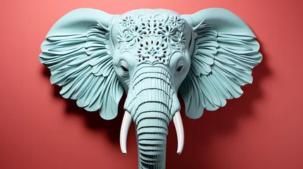 Zelfklevend Fotobehang a sculpture of an elephant © Victor