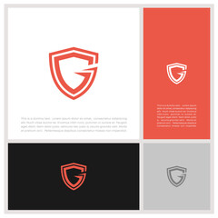 Initials G logo design. Initial Letter Logo. Innovative high tech logo template.	
