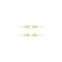 set of gold element name tags vector