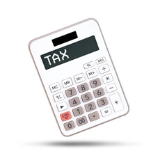 Tax Calculator isolated on white background