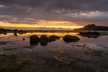 Obraz premium Beautiful Sunset on the Indian Ocean