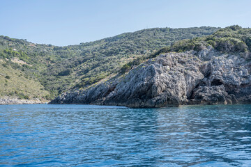 Cacciarella cape western cliffs, Argentario, Italy