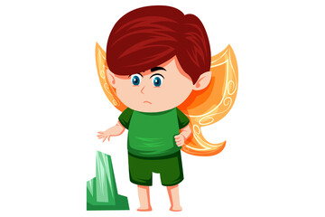 Cute Fairy Character Design Illustration