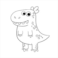 Vector illustration cute dinosaur