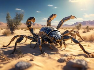 Scorpion in desert generative ai