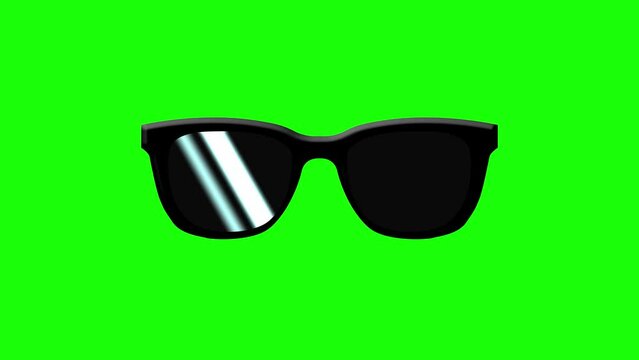 animated sunglasses filters sunglasses green screen sparkling glasses light wash animation
