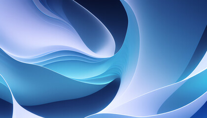 3d render blue wave freedom abstract background wallpaper