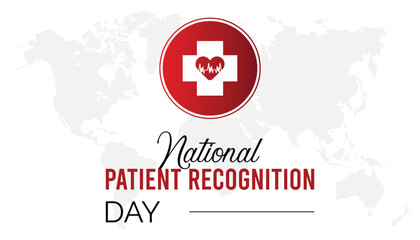Vector illustration on the theme of National Patient Recognition Day observed each year during February.banner, Holiday, poster, card and background design.