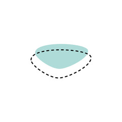 vector blob set of abstract elements shape