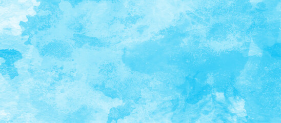 Abstract Blue sky with delicate cumulus white clouds, Horizon Clear Spring Sky in Morning with tiny clouds, blue sky with white cumulus clouds and watercolor shades, panorama blue sky vector backdrop.