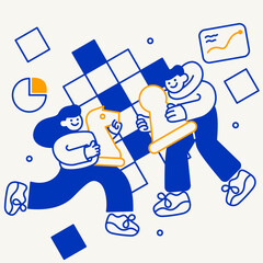 Ux journey illustration