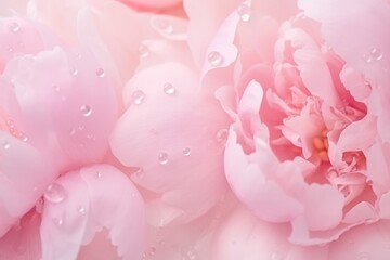 Light gentle pink background peony petals. close-up. Peony flowers close-up, soft focus. Gentle floral background. Abstract background with flowers.