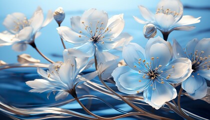 Translucent Blossoms: A Dance of Light and Water on Petals
