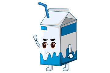 Cute Bottle Character Design Illustration