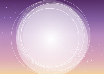 紫系のグラデーションの円形イメージ背景