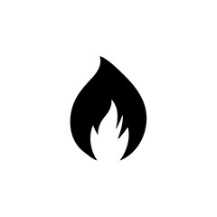 Fire flames silhouette 