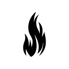 Fire flames silhouette 