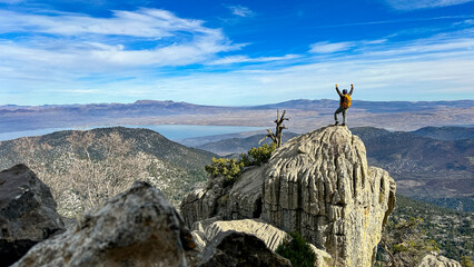 Trekking together, climbing to the top and watching views in wonderful places