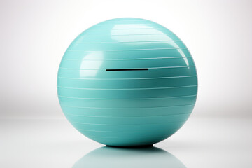 Core balance ball, sports ball for the Gym. Generative AI.