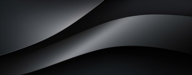 Sleek Black Abstract 3D Design for Professional Business Background