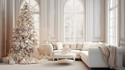 Christmas luxury interior