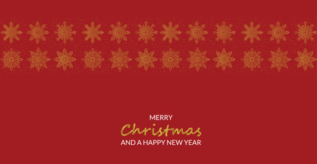 Christmas banner card background with merry christmas and happy new year text