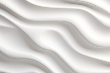 Abstract 3D White Liquid Wave Background